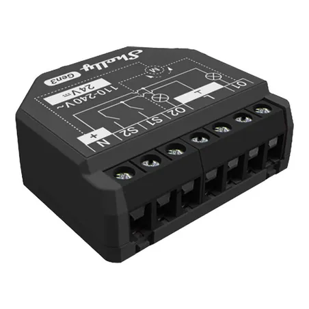 Shelly 2PM Gen3 2-channel Controller, WiFi/Bluetooth (energy measurement)